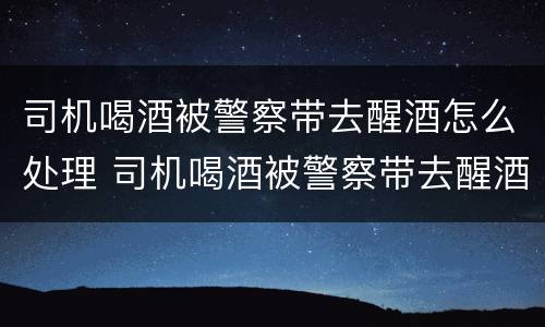司机喝酒被警察带去醒酒怎么处理 司机喝酒被警察带去醒酒怎么处理的