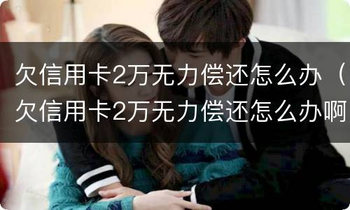 欠信用卡2万无力偿还怎么办（欠信用卡2万无力偿还怎么办啊）