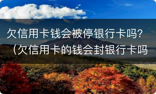 欠信用卡钱会被停银行卡吗？（欠信用卡的钱会封银行卡吗）