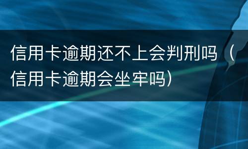 信用卡逾期还不上会判刑吗（信用卡逾期会坐牢吗）