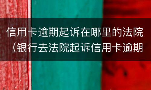 信用卡逾期起诉在哪里的法院（银行去法院起诉信用卡逾期怎么办）