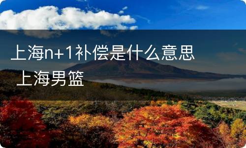 上海n+1补偿是什么意思 上海男篮