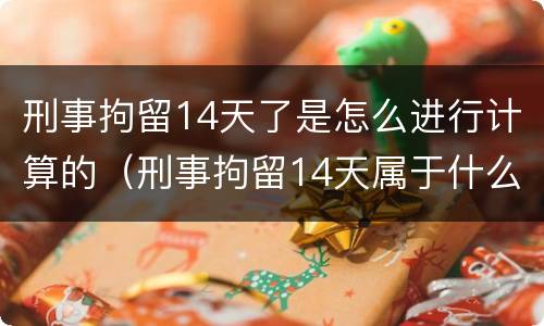 刑事拘留14天了是怎么进行计算的（刑事拘留14天属于什么性质）