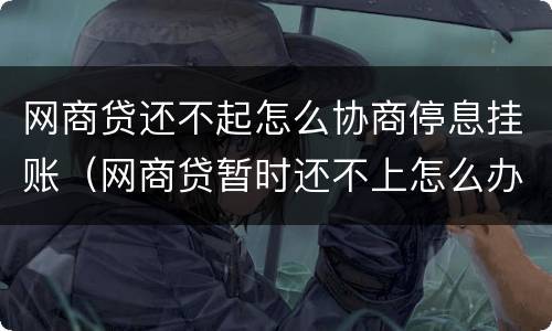 网商贷还不起怎么协商停息挂账（网商贷暂时还不上怎么办,协商不了怎么办）