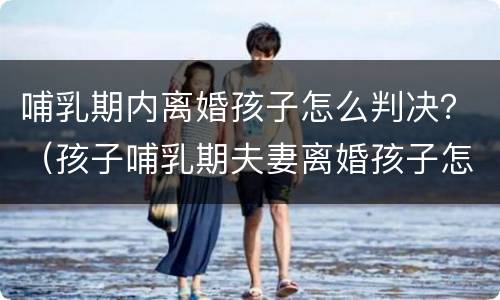 哺乳期内离婚孩子怎么判决？（孩子哺乳期夫妻离婚孩子怎么判）