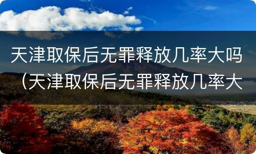 天津取保后无罪释放几率大吗（天津取保后无罪释放几率大吗现在）