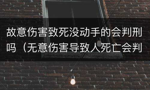 故意伤害致死没动手的会判刑吗（无意伤害导致人死亡会判刑吗）