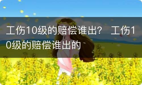 工伤10级的赔偿谁出？ 工伤10级的赔偿谁出的