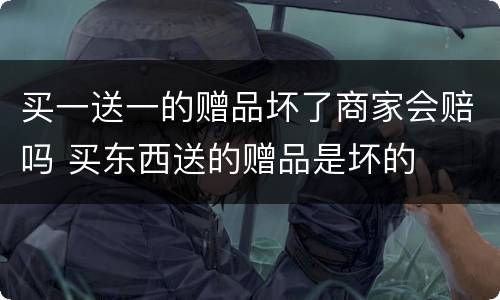 买一送一的赠品坏了商家会赔吗 买东西送的赠品是坏的
