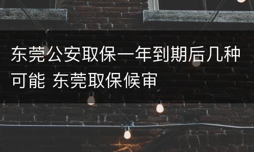 东莞公安取保一年到期后几种可能 东莞取保候审