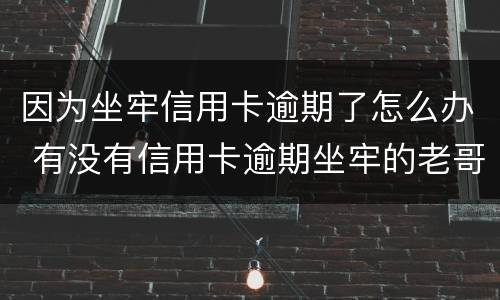 因为坐牢信用卡逾期了怎么办 有没有信用卡逾期坐牢的老哥