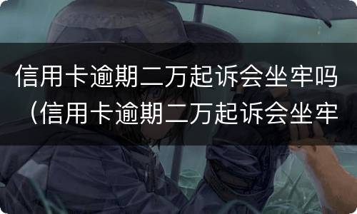 信用卡逾期二万起诉会坐牢吗（信用卡逾期二万起诉会坐牢吗多少钱）
