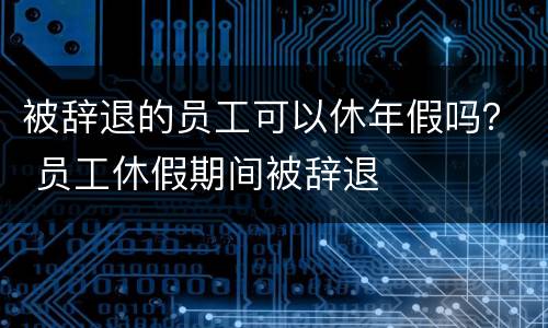 被辞退的员工可以休年假吗？ 员工休假期间被辞退