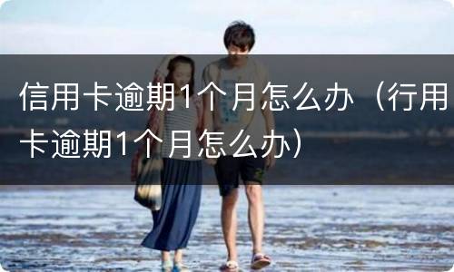 信用卡逾期1个月怎么办（行用卡逾期1个月怎么办）
