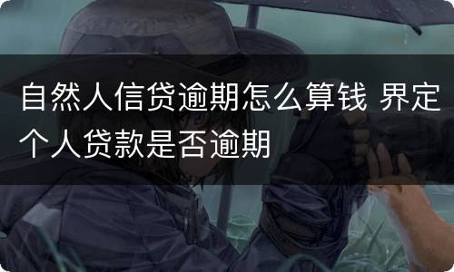 自然人信贷逾期怎么算钱 界定个人贷款是否逾期