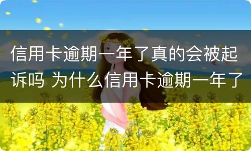 信用卡逾期一年了真的会被起诉吗 为什么信用卡逾期一年了,还不起诉