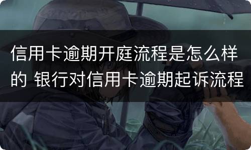 信用卡逾期开庭流程是怎么样的 银行对信用卡逾期起诉流程