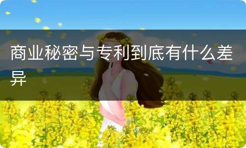 商业秘密与专利到底有什么差异