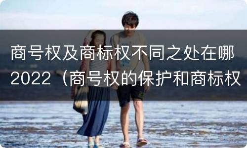 商号权及商标权不同之处在哪2022（商号权的保护和商标权的保护一样是全国性范围的）
