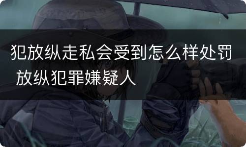犯放纵走私会受到怎么样处罚 放纵犯罪嫌疑人