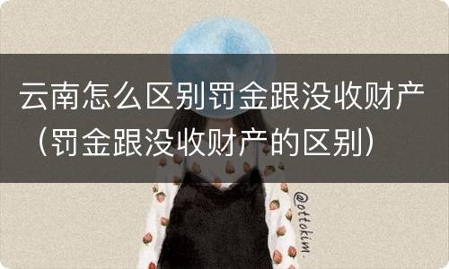 云南怎么区别罚金跟没收财产（罚金跟没收财产的区别）
