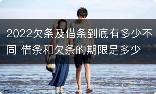 2022欠条及借条到底有多少不同 借条和欠条的期限是多少