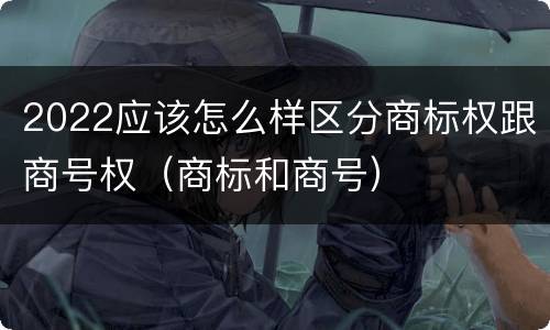 2022应该怎么样区分商标权跟商号权（商标和商号）