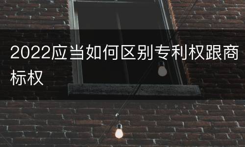 2022应当如何区别专利权跟商标权