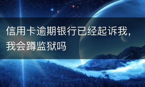 信用卡逾期银行已经起诉我，我会蹲监狱吗