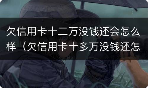 欠信用卡十二万没钱还会怎么样（欠信用卡十多万没钱还怎么办）