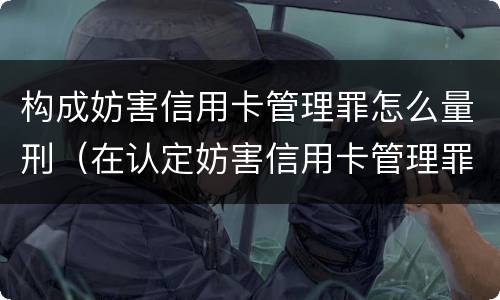构成妨害信用卡管理罪怎么量刑（在认定妨害信用卡管理罪时,要注意窃取）